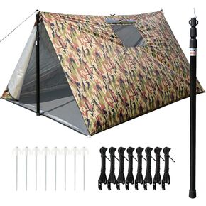 LYN Extra Large Zipper Reusable Survival Emergency Shelter Tent,Thermal Waterproof Fireproof Lightweight Bugout, with Paracord✚Stake for Camping,First Aid,Hiking&Bushcraft in Kuwait