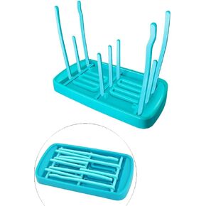 رف تجفيف زجاجات الاطفال موفر للمساحة قابل للطي، حامل مجفف زجاجات محمول للاكواب واجزاء المضخات والاكسسوارات، رائع للمنزل والسفر in Kuwait