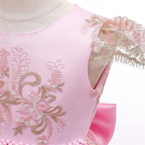 فستان NNJXD للأطفال الصغار على شكل زهرة الأميرة للفتيات الصغيرات لحفلات أعياد الميلاد وحفلات الزفاف in Kuwait