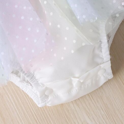 ODASDO Newborn Baby Girl Romper Dress Flower Embroidery Tutu Princess Long Sleeve One-Piece Bodysuit Cake Smash Outfit in Saudi Arabia