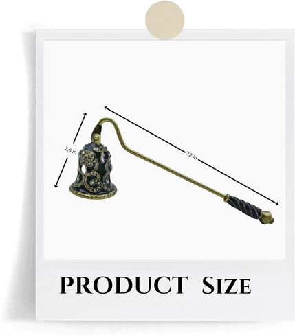 Candle Snuffer, Elegant Candle Extinguisher Candlesnuffer with Long Handle, Candle Stopper for Putting Out Candle Flame Safely, Candle Accessories Gift (Green) in Kuwait