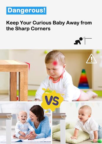 حماية الطفل من لانبارد، 24 قطعة من واقيات زوايا الأطفال، واقيات زوايا الطاولة للطفل، واقيات زوايا للأثاث، ناعمة وغير سامة، شفافة وشفافة، على شكل O*12 وعلى شكل L*12 in Kuwait
