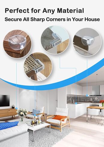 حماية الطفل من لانبارد، 24 قطعة من واقيات زوايا الأطفال، واقيات زوايا الطاولة للطفل، واقيات زوايا للأثاث، ناعمة وغير سامة، شفافة وشفافة، على شكل O*12 وعلى شكل L*12 in Kuwait