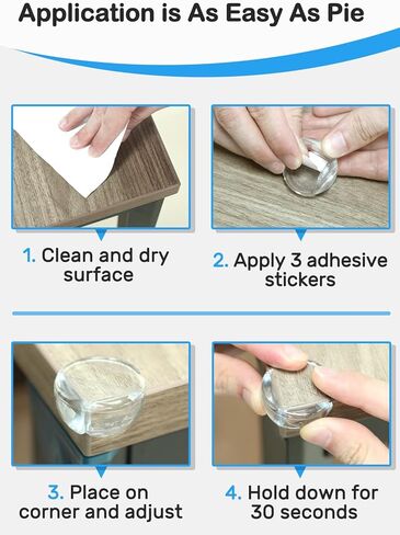 حماية الطفل من لانبارد، 24 قطعة من واقيات زوايا الأطفال، واقيات زوايا الطاولة للطفل، واقيات زوايا للأثاث، ناعمة وغير سامة، شفافة وشفافة، على شكل O*12 وعلى شكل L*12 in Kuwait