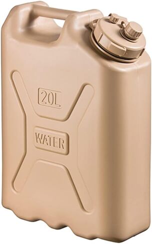 5 Gallon 20 Liter BPA Free Lightweight Portable Water Storage Container for Camping and Emergency Storage, Plastic Sand in Saudi Arabia