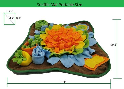 Alibuy Dogs Snuffle Mat ماتس تغذية الحيوانات الأليفة، وسادة استنشاق الجراء، ألعاب ألغاز تفاعلية للقطط والكلاب لسلالات متعددة تشجع مهارات البحث عن الطعام الطبيعية والتدريب والتخلص من التوتر (برتقالي) in Kuwait