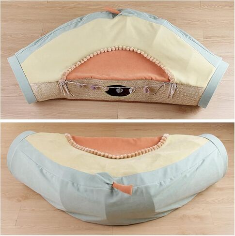 Hamiledyi Cat Tunnel for Indoor Cats,Cat Tube with 3 Openings,Detachable Foldable Washable Cat Sleeping Bed Interactive Exploration Toys for Kitten Bunny Puppy and Small Animals in Kuwait