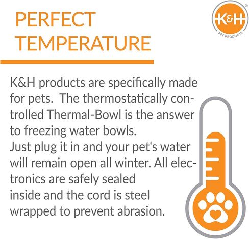 وعاء ماء حراري للقطط والكلاب من الجرانيت سعة 1.5 جالون من K&H Pet Products in Kuwait
