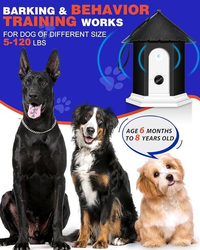 جهاز مضاد للنباح، أجهزة مراقبة للكلاب بطول 50 قدمًا مع 3 مستويات قابلة للتعديل، أداة تدريب على سلوك الحيوانات الأليفة لمنع النباح بالموجات فوق الصوتية للكلاب تقريبًا، صندوق النباح لكاتم صوت الكلاب للجيران في الهواء الطلق in Kuwait