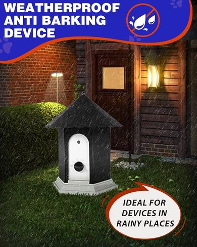 جهاز مضاد للنباح، أجهزة مراقبة للكلاب بطول 50 قدمًا مع 3 مستويات قابلة للتعديل، أداة تدريب على سلوك الحيوانات الأليفة لمنع النباح بالموجات فوق الصوتية للكلاب تقريبًا، صندوق النباح لكاتم صوت الكلاب للجيران في الهواء الطلق in Kuwait