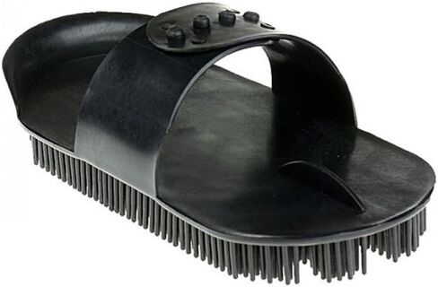 Horze Plastic Curry Comb - Black - One Size in Saudi Arabia