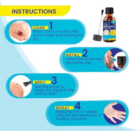 Grehge trength Liquid Wart & Corn Gel مع تركيبة حصرية لإزالة سريعة المفعول للثآليل الأخمصية والشائعة والمسطحة in Kuwait