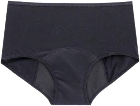 Absorbent High Waist Panty: Period Underwear for Women - Menstrual, Postpartum, Maternity Soft, Breathable Underwear - 4 Layers Size Med to Large Black in Saudi Arabia