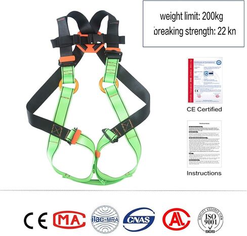 Heejo Kids Body, Youth Safety rappelling Climbing Belts for Outdoor Expanding Training 7-13 Years… in Kuwait
