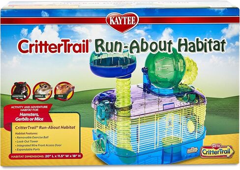 Kaytee CritterTrail Run-About Habitat للهامستر الأليفة والجربوع والفئران والحيوانات الصغيرة الأخرى in Saudi Arabia