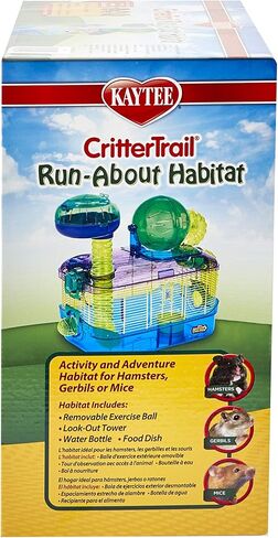 Kaytee CritterTrail Run-About Habitat للهامستر الأليفة والجربوع والفئران والحيوانات الصغيرة الأخرى in Saudi Arabia