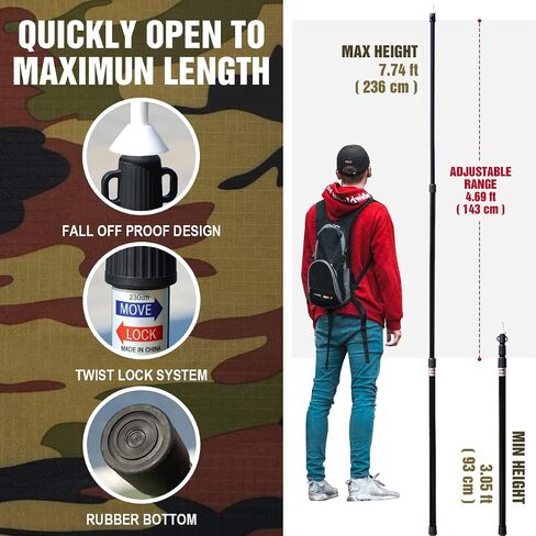 LYN Extra Large Zipper Reusable Survival Emergency Shelter Tent,Thermal Waterproof Fireproof Lightweight Bugout, with Paracord✚Stake for Camping,First Aid,Hiking&Bushcraft in Saudi Arabia