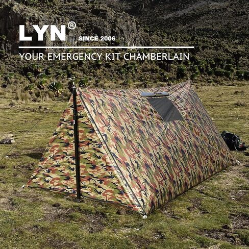 LYN Extra Large Zipper Reusable Survival Emergency Shelter Tent,Thermal Waterproof Fireproof Lightweight Bugout, with Paracord✚Stake for Camping,First Aid,Hiking&Bushcraft in Saudi Arabia