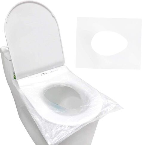 50 قطعة من غطاء المرحاض المحمول للمرأة الحامل للسفر والفندق غطاء المرحاض الصحي المنزلي تغليف فردي للمرحاض in Kuwait