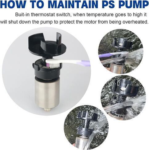 WaterRebirth 100W 1700 GPH Pond Pump, Ultra Quiet Heavy Duty Submersible Water Pump for Koi Ponds, Fountains, Aquariums & Waterfalls, 20.3 ft Power Cord, UL Listed in Kuwait