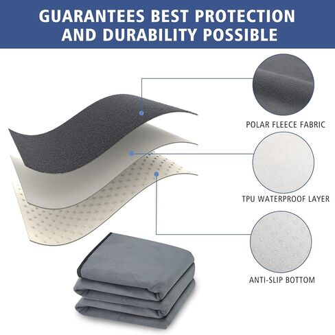 Magacyo Washable Dog Pee Pads - Reusable Puppy Pads - 72" x 72" Waterproof Dog Mat - Pee Pad for Dogs Extra Large - Whelping Mat for Training, Playpen, Crate, Floor, Bed, Sofa in Kuwait