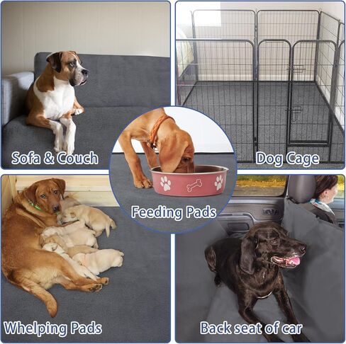 Magacyo Washable Dog Pee Pads - Reusable Puppy Pads - 72" x 72" Waterproof Dog Mat - Pee Pad for Dogs Extra Large - Whelping Mat for Training, Playpen, Crate, Floor, Bed, Sofa in Kuwait