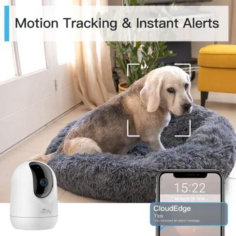 2K/3MP Solar Security Camera Wireless Outdoor, 15000mAh Battery Powered 360° PTZ 2.4G WiFi Only Camera for Home Security, 16-LED Color Night Vision, Siren, PIR Sensor, 2-Way Talk, IP65, SD/Cloud in Saudi Arabia