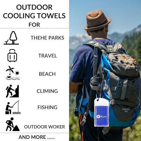 4 عبوات من مناشف التبريد من يو بيك (40 بوصة × 12 بوصة) للرقبة والرأس، منشفة باردة من الألياف الدقيقة، منشفة باردة ناعمة قابلة للتنفس لليوجا والرياضة وصالة الألعاب الرياضية والتمرين والتخييم واللياقة البدنية والجري والتمرين والمزيد باللون الأسود in Kuwait