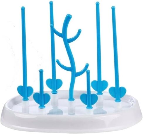 Mandy BPA Free Baby Bottle Drying Rack: Bottle Drying Rack for Baby Bottles and Accessories | Bottle Dryer Rack for Convenient Baby Bottle Storage | Baby Feeding Essentials | Baby Travel Essential in Saudi Arabia