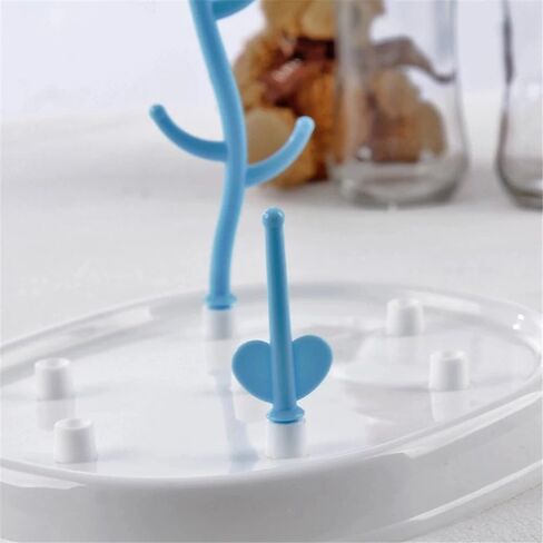 Mandy BPA Free Baby Bottle Drying Rack: Bottle Drying Rack for Baby Bottles and Accessories | Bottle Dryer Rack for Convenient Baby Bottle Storage | Baby Feeding Essentials | Baby Travel Essential in Saudi Arabia