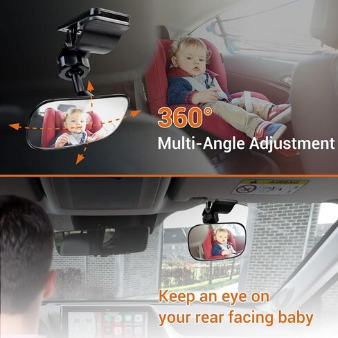 utiiy Baby Car Mirror Dog Car Mirror Children and Pets Car Rear Seat Observation Mirror in Saudi Arabia