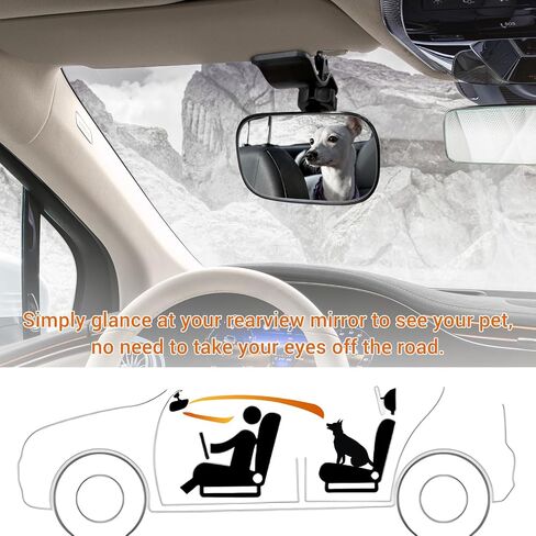 utiiy Baby Car Mirror Dog Car Mirror Children and Pets Car Rear Seat Observation Mirror in Saudi Arabia