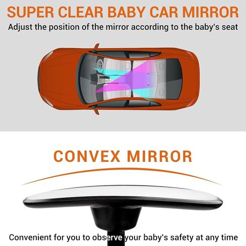 utiiy Baby Car Mirror Dog Car Mirror Children and Pets Car Rear Seat Observation Mirror in Saudi Arabia
