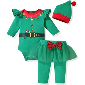 Aalizzwell Infant Baby Girls Christmas Outfits