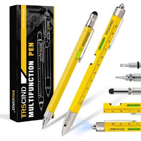 Gifts for Men Dad Husband Christmas, Anniversary Birthday Gifts Idea for Him Man, 10 in 1 Multitool 2pc Pen Set, Stocking Stuffers for Men, Tool Gifts for Handyman Boyfriend, Cool Gadgets Stuff