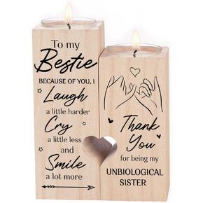 Soul Sister Gifts for Women Best Friend Birthday Gifts for Women You Will Always be The Sister of My Soul Personalized Gifts for Women Sister Candle Holder