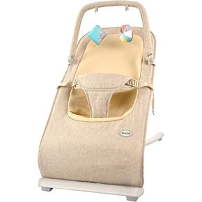 Baby Bouncer,Portable Baby Bouncer Seat for Infants,Bouncer Seat for Babies, Newborn Bouncer with 3-Point Harness, Seat & Infant to Toddler Rocker for Babies 0-6 Months (Khaki) in Kuwait