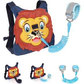 Toddlers Leash + Anti Lost Wrist Link Child Kids Safety Harness Kids Walking Wristband Assistant Strap Belt for Boys Pink Christmas Gift (Yellow) in Saudi Arabia