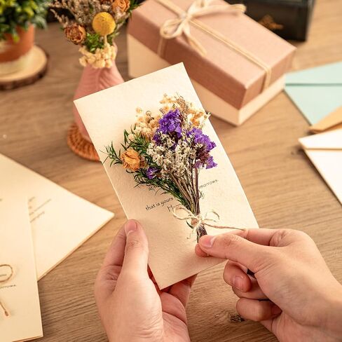 6 قطع من الزهور المجففة للحرف اليدوية، زهور مجففة صغيرة مع سيقان للحرف اليدوية، زهور مجففة للمزهرية in Kuwait