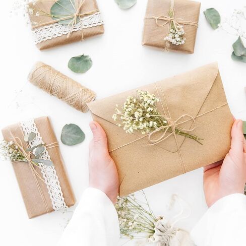 50 Pcs Colorful Babys Breath Dried Flowers Mini Natural Gypsophila Flowers Bouquets Bulk Babys Breath Flowers with Stems for Flower Garland Invitations Mothers Gift Hair Accessories DIY Art in Kuwait
