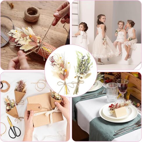 أودي_6 تي اكس دي باقة زهور مجففة صغيرة من 6 قطع، باقة وصيفات العروس، زهور مجففة للحرف اليدوية، مزهريات صغيرة لمراكز الطاولة، ديكورات الزفاف البوهيمية، ترتيبات كعكة عيد الميلاد، صندوق هدايا لوصيفة in Kuwait