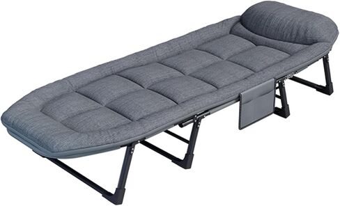 Niceway Comfortable Camping Cot Bed for Adults - Foldable & Portable Folding Sleeping Cots with Heavy Duty Frame, Ideal for Outdoor Tenting, Travel & Family Camp in Saudi Arabia
