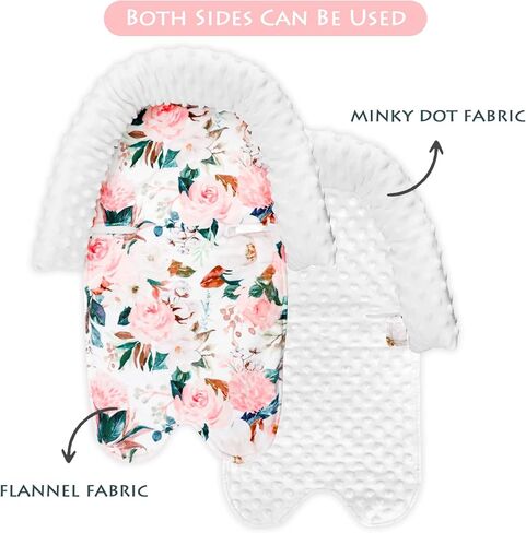 ديليمي مسند رأس مقعد السيارة للأطفال، مسند رأس مقعد السيارة الناعم للرضع للأولاد والبنات، دعم رأس مقعد السيارة مع غطاء الأشرطة لمقاعد السيارة وعربات الأطفال والحراس، زهرة وردية in Kuwait