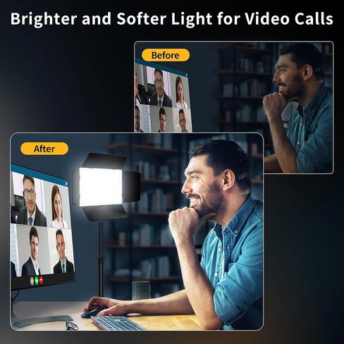 PIXEL 20W Video Light Camera Photography Lights Bi-Color Dimmable 2500-6500K Led Video Studio Streaming Lights Photo Video Shooting Photo Lighting for Outdoor Photography Live Streaming Zoom Calls in Saudi Arabia