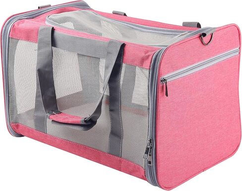 Atvobiy Cat Carriers Soft-Sided Pet Carrier for Large and Medium Cats 20 lbs, Dog Carriers for Small Dogs, Puppy Travel Bag with Big Storage Bag 4 Ventilated Windows, 3 Doors in Saudi Arabia