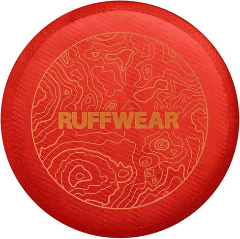 Ruffwear، لعبة Camp Flyer للكلاب، قرص خفيف الوزن ومرن للرمي والجلب، سماق أحمر in Kuwait