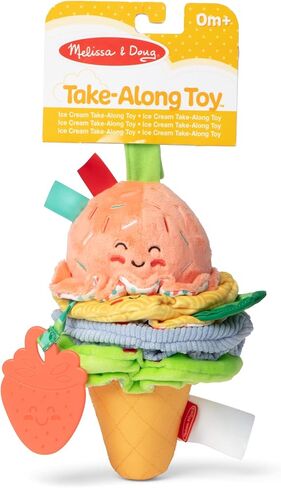 Melissa & Doug Ice Cream Take-Along Clip-On Infant Toy with Sound and Vibration in Kuwait