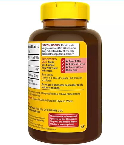 Nature Made CoQ10 (الإنزيم المساعد Q 10) 400 mg . كبسولات هلامية 1 علبة in Saudi Arabia
