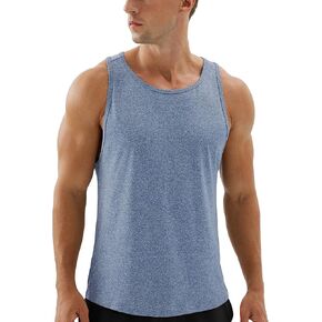 icyzone Men's Racerback Athletic Muscle Tank Tops for Gym Workout Running Exercise