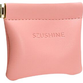 SZUSHINE Leather Squeeze Coin Purse Pouch Change Holder For Unsix (Blue)